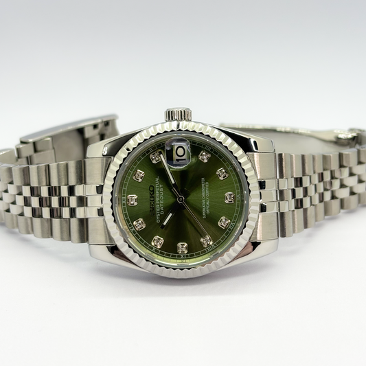 Seiko Datejust Olive Diamond Dial