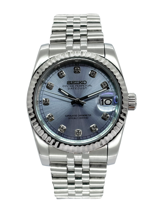 Seiko Datejust Blue Diamond Dial