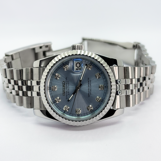 Seiko Datejust Blue Diamond Dial